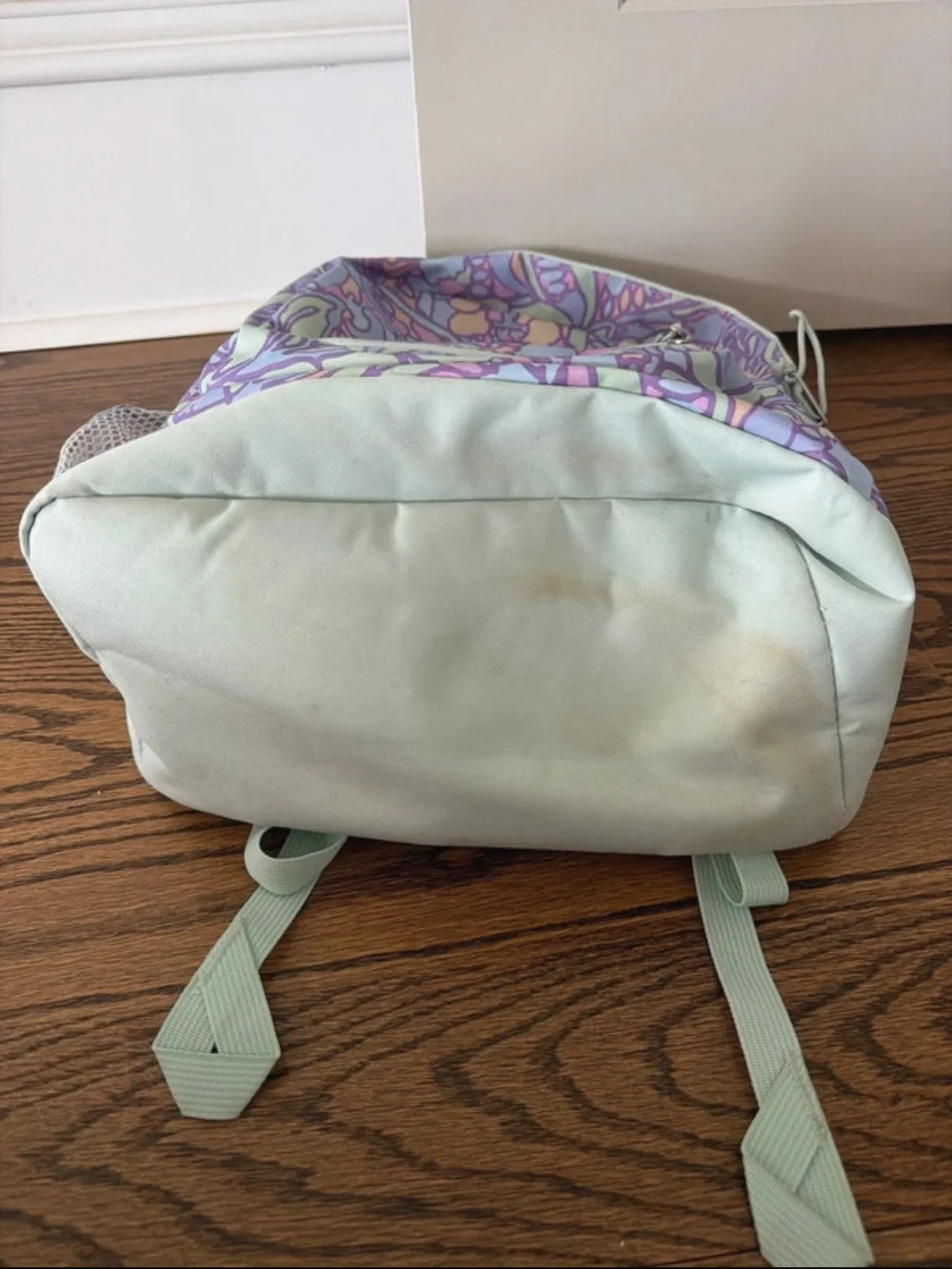 Jansport Floral Paisley Backpack in Lavender, Mint & Peach